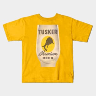 Tusker Premium Beer Retro Defunct Breweriana Kids T-Shirt